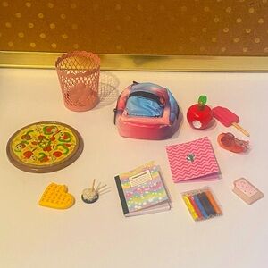 Our generation/ real littles backpack lot